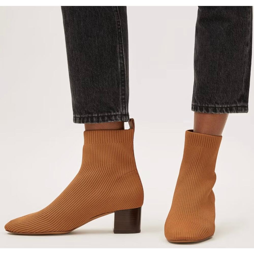 Everlane The Glove Boot In Toffee Tan ReKnit Size 11 New - Picture 3 of 10
